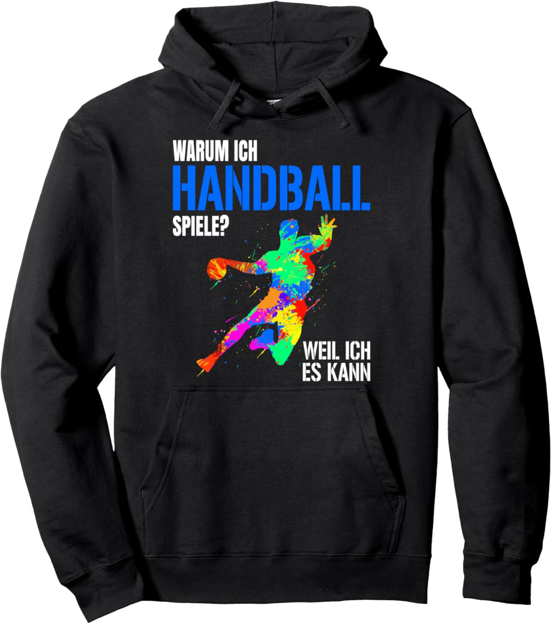 Handball Spieler Designs für Männer Frauen und Handball Fans Pullover Hoodie