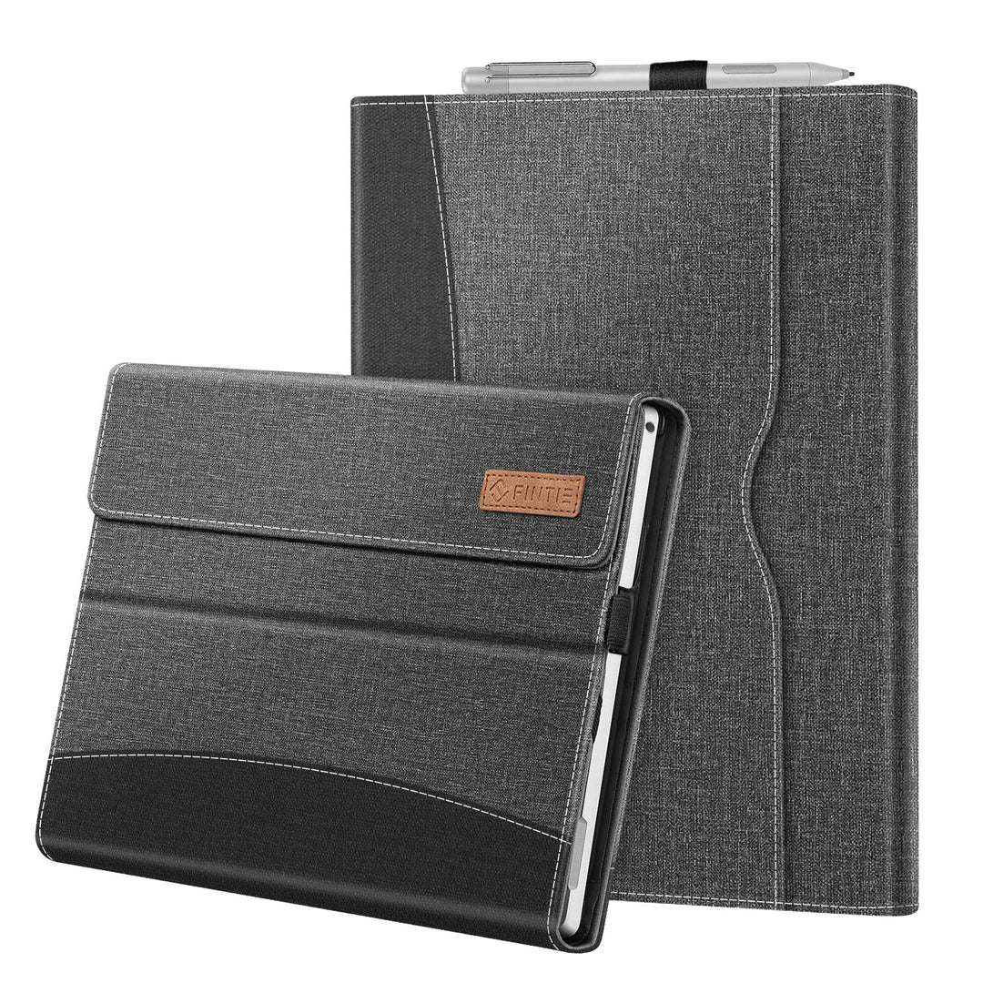 Fintie Hülle für Microsoft Surface Pro 7+ / 7/6 / 5/4 / 3 - Multi-Sichtwinkel Kunstleder Tasche Schu