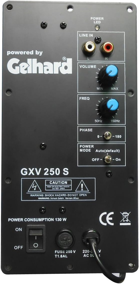 Gelhard GVX250S Verstärkerbaustein für aktiven SUBWOOFER 250WATT MAX - 130WATT RMS