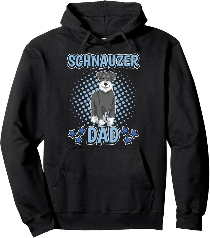 Herren Schnauzer Dad Papa Vatertag Schnauzer Pullover Hoodie