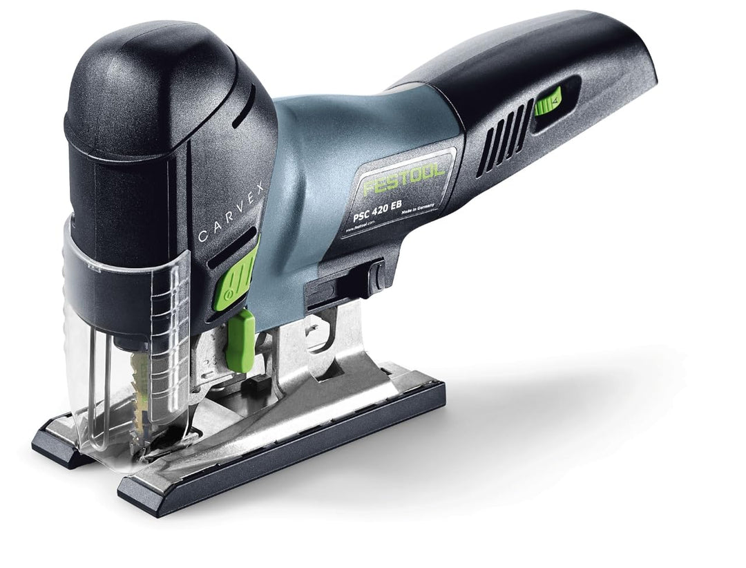 Festool Akku-Pendelstichsäge PSC 420 EB-Basic CARVEX (mit Stichsägeblatt-Set, Splitterschutz), im Sy