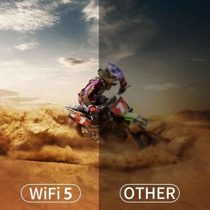 LQWELL® Beamer, Mini Projektor, unterstützt WiFi 5G, BT5.0 mit 11.0 Android OS, Automatische Trapezk
