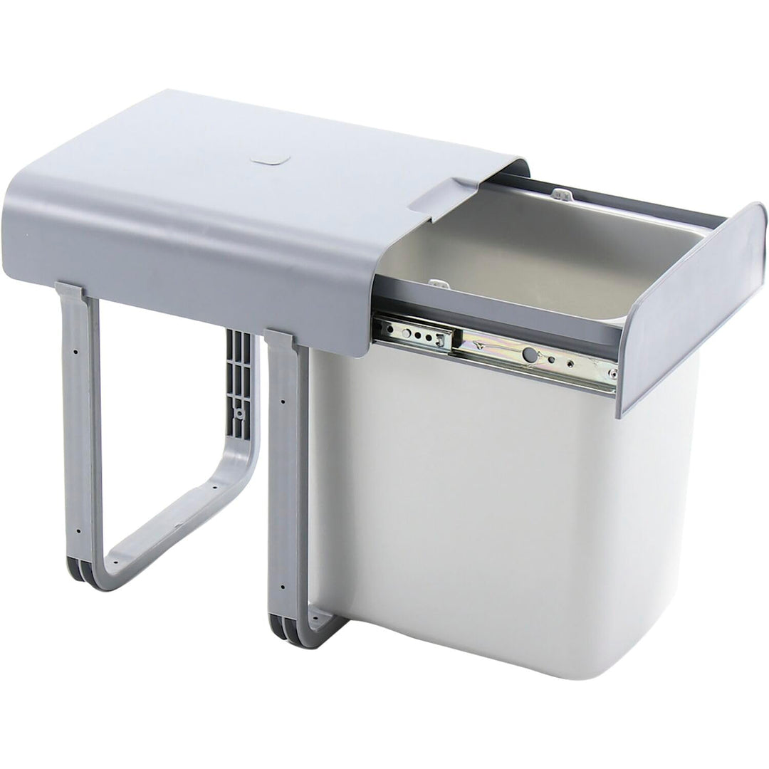 Einbau-Abfallsammler Aladin 40 1 x 16 Liter Kunststoff Grau Ausziehbar 1 x 16 Liter, Ausziehbar 1 x