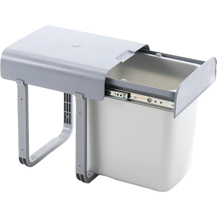 Einbau-Abfallsammler Aladin 40 1 x 16 Liter Kunststoff Grau Ausziehbar 1 x 16 Liter, Ausziehbar 1 x