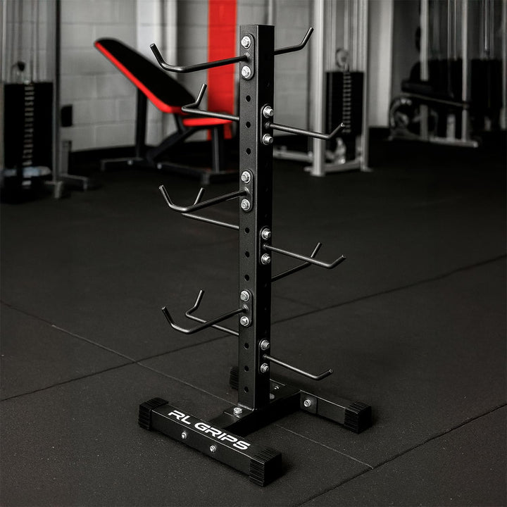 RL Grips – Aufbewahrungsständer für Kabelzug-Griffe – Modularer, Vertikaler Gym-Griffhalter – Bodens