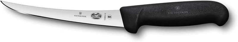 Victorinox, coltello disossatore da cucina Fibrox, manico ergonomico, 15 cm, nero 15 cm Schwarz, 15