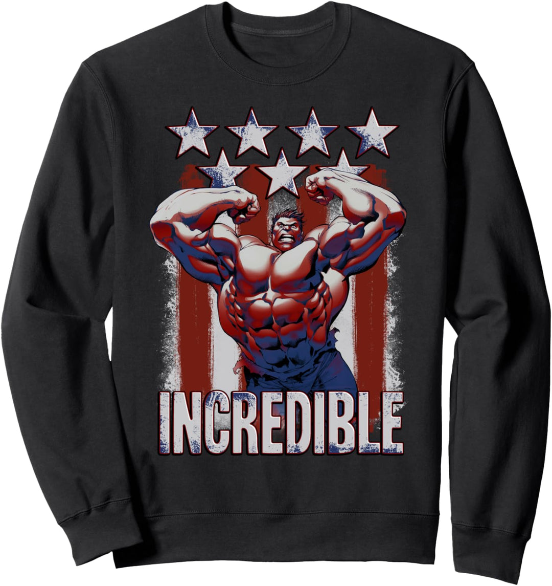 Marvel Hulk Incredible Stars and Stripes Sweatshirt