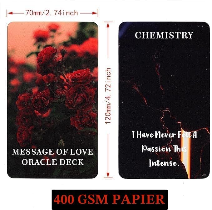 QCFQCF Botschaft der Liebe Oracle Karten, Oracle Karten für Anfänger, einschliesslich Liebe, Romanti