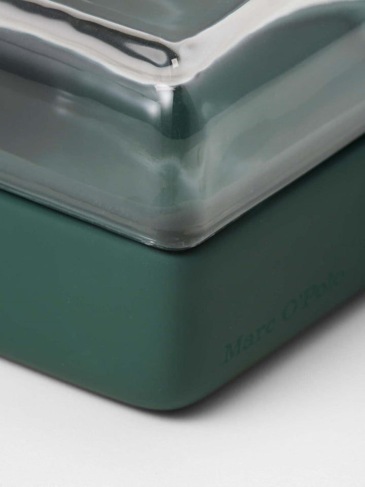 Marc O Polo Bad Accessoires The Edge Dark-Green, Aufbewahrungsbehälter klein 9x9x6 cm Dunkelgrün 9x9