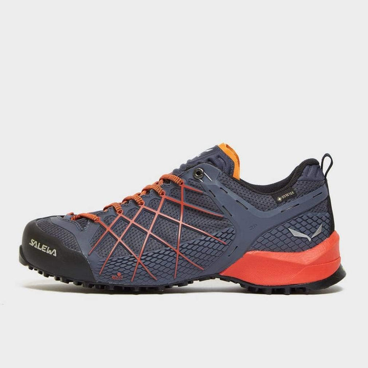 Salewa Wildfire Gore-Tex Herren Zustiegsschuhe, Ombre Blue Fluo Orange