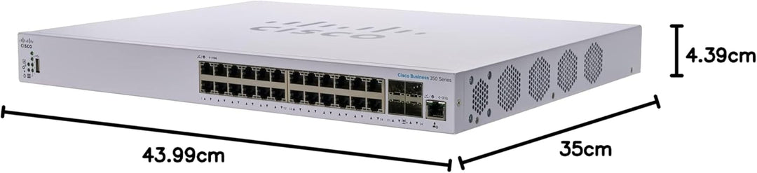 Cisco Business CBS350-24XT Managed Switch | 24 10GE-Ports | 4x10G-SFP+ gemeinsam genutzt | Eingeschr