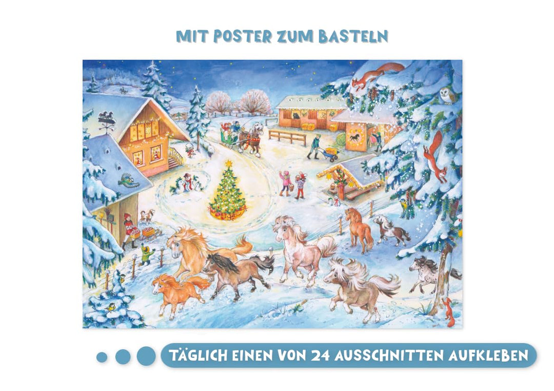 Weihnachten auf dem Ponyhof: Ein Adventskalender zum Vorlesen und Selberlesen (Adventskalender mit G