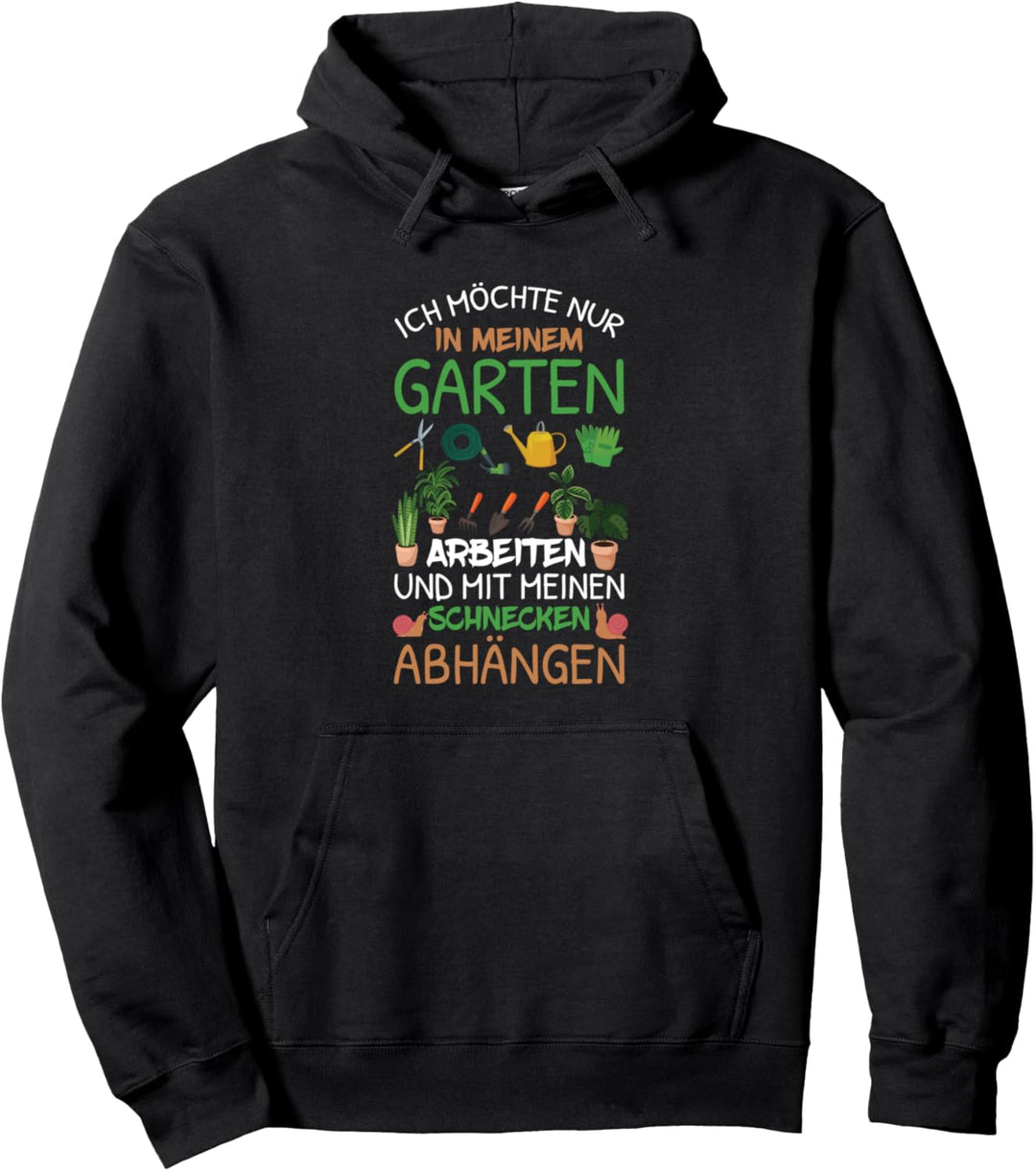 Garten Schnecken Gartenarbeit Hobbygärtner Gärtner Pullover Hoodie