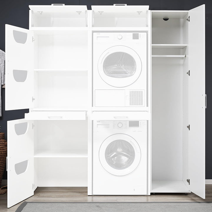 home24 Einlegeböden 3er-Set Holzwerkstoff Weiss