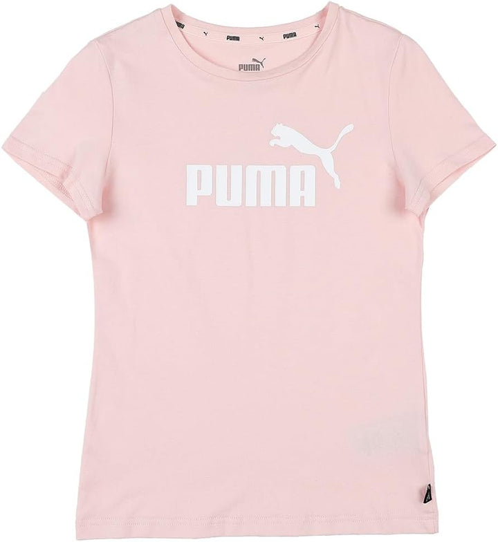 PUMA Mädchen Logo Tee &amp; Shorts Set G Trainingsanzug 104 Rose Dust-Orchid Shadow, 104 Rose Dust-Orchi
