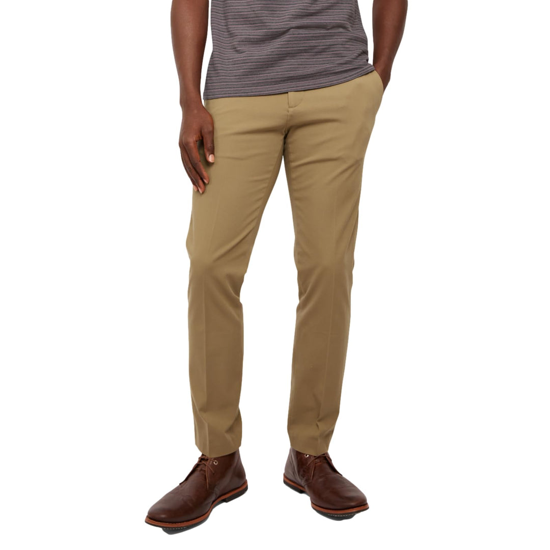 Dockers Herren-City-Hose, schmale Passform, Smart 360 Tech New British Khaki 28W / 30L, New British