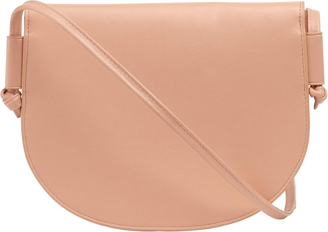 DUDU Damen Umhängetasche aus Leder, kompaktes schlankes Design Handtasche mit Knopfverschluss, Verst