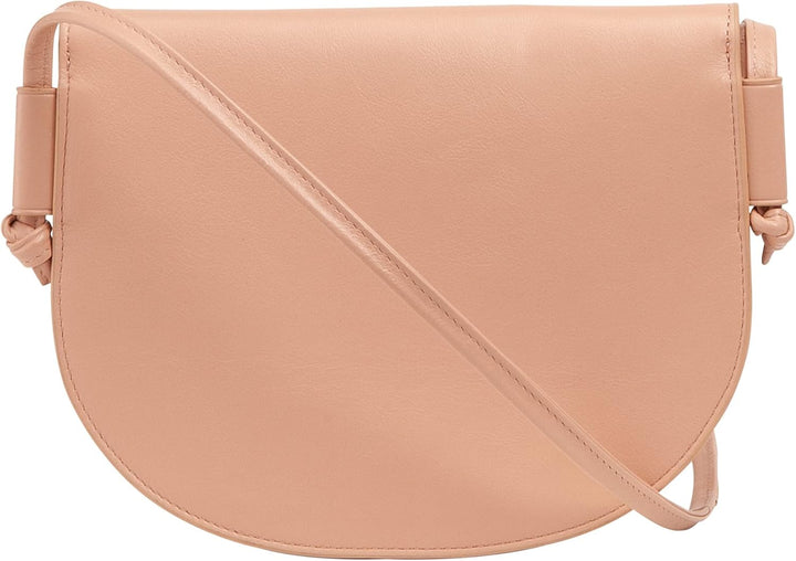 DUDU Damen Umhängetasche aus Leder, kompaktes schlankes Design Handtasche mit Knopfverschluss, Verst