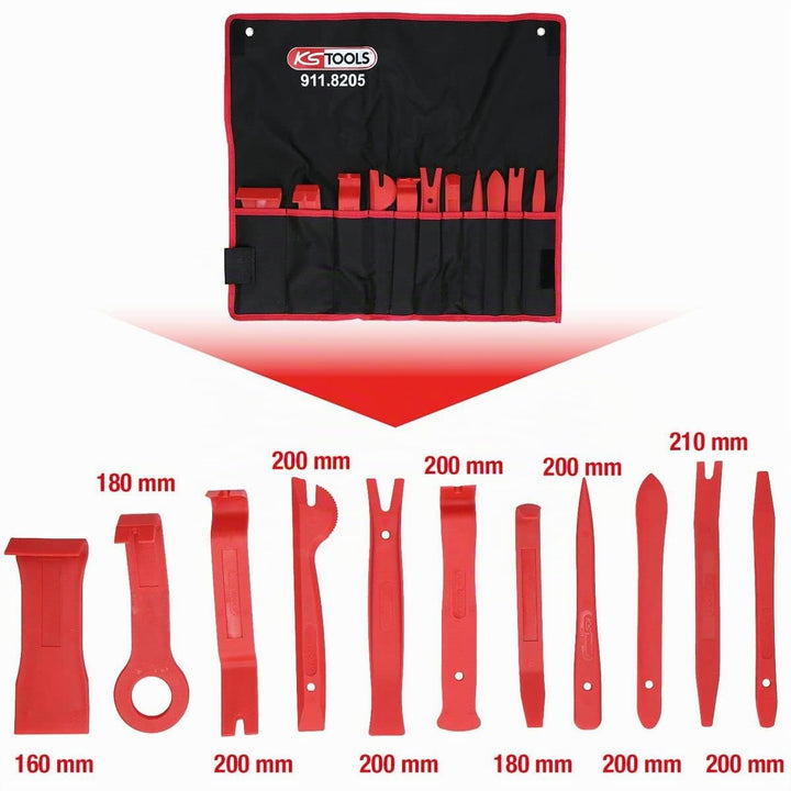 KS Tools 911.8205 MASTER Kunststoffkeil-Satz, 11-tlg
