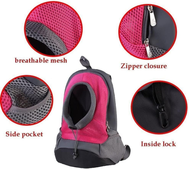 NHSUNRAY Haustier Rucksack Tragbarer Hundeträger Reise Haustiertaschen Verstellbare Haustiertasche R