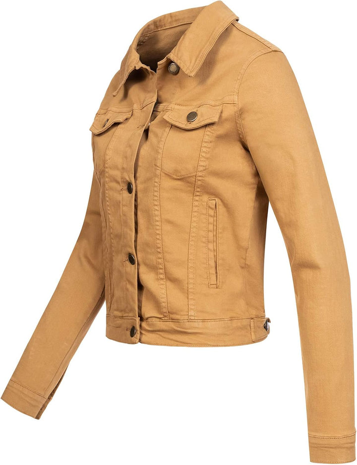 Rock Creek Damen Jeans Jacke Übergangs Jacke D-401, Beige
