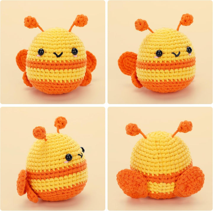 CrochetBox Komplettes Häkelset für Anfänger, Nektar Häkelset, Video-Tutorial einbeziehen, Anleitung,