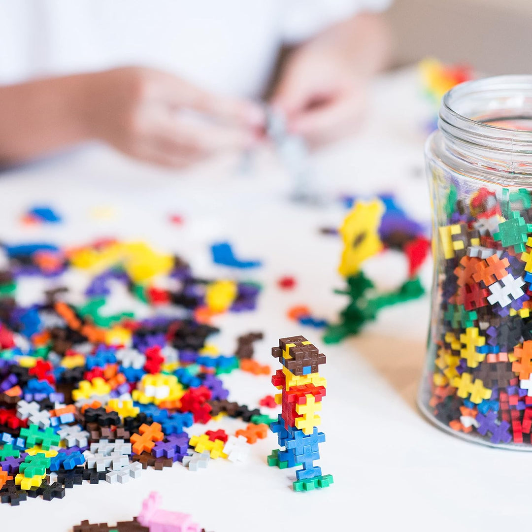 Plus-Plus 7265 Geniales Konstruktionsspielzeug, Farben-Mix, Bundle aus 4 verschiedenen Kreativ-Baust