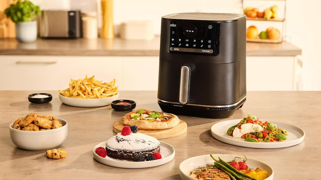 Braun MultiFry 5 - Heissluftfritteuse für fettarmes Kochen, einfache Zubereitung mit 8 Kochprogramme