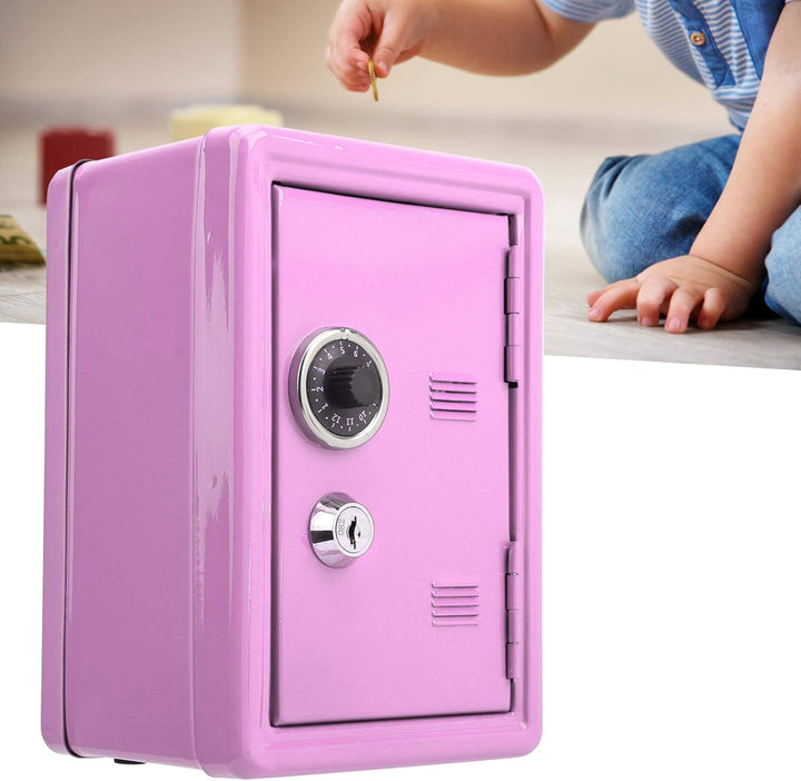 Safe und Schliessfach für Kinder, Kinder Sparbüchse Sparschwein Geldschrank für zu Hause, Metall Saf