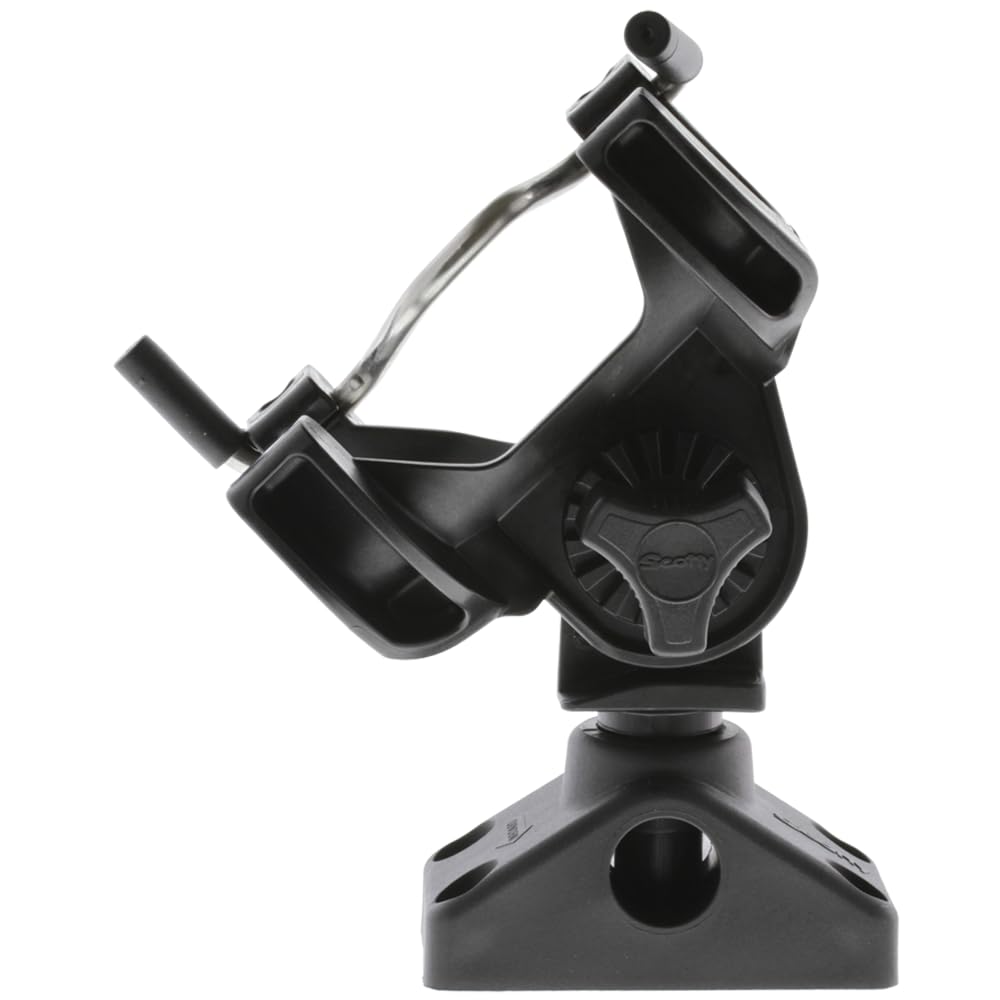 Scotty 290 R-5 Universal Rutenhalter mit 0241 Seiten-/Deckhalterung, Schwarz
