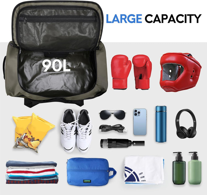Haimont Reisetasche Sporttasche mit robusten Reisetaschen für Männer und Frauen, Camping mit umwande
