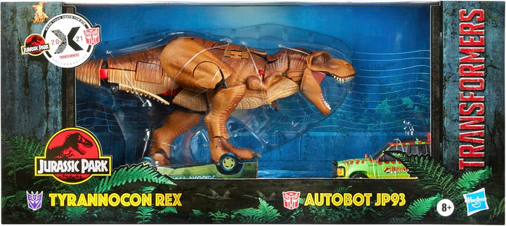 Transformers Generations Collaborative: Jurassic Park Mix, Tyrannocon Rex &amp; Autobot JP93, ab 8 Jahre