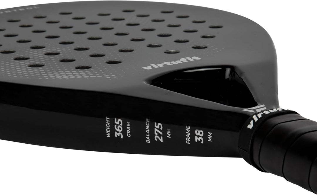 VirtuFit Control Padelschläger - Schwarz - Grau