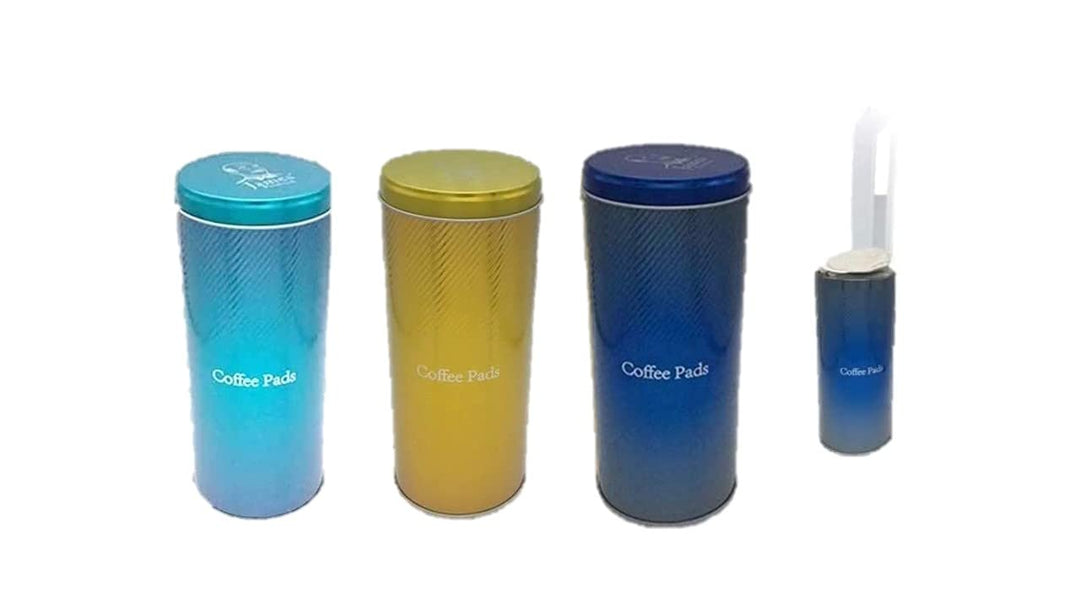 3X Kaffeepaddose - Kaffeedose für Kaffeepads - Aufbewahrungsbehälter für Kaffeepads