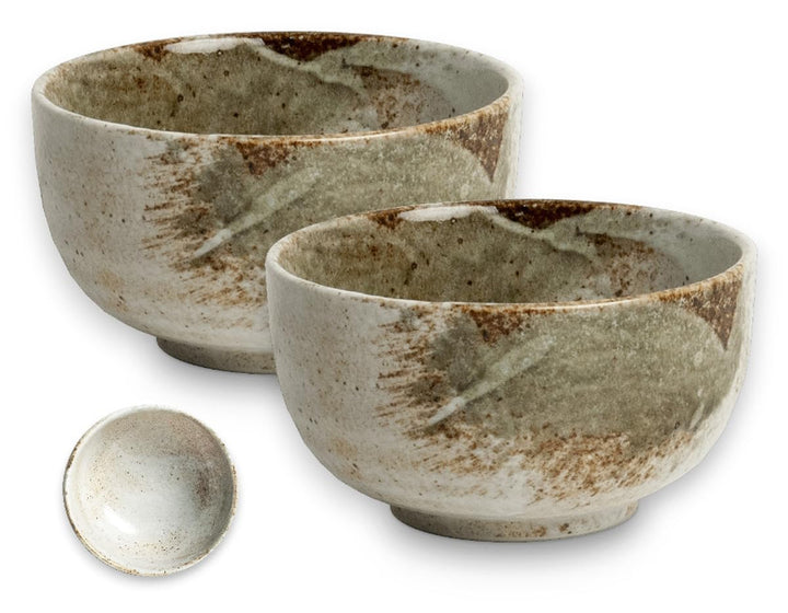 Matcha Bowl aus Porzellan – Made in Japan – 400 ml – Japanische Matcha Schale für Tee – Tee-Becher,