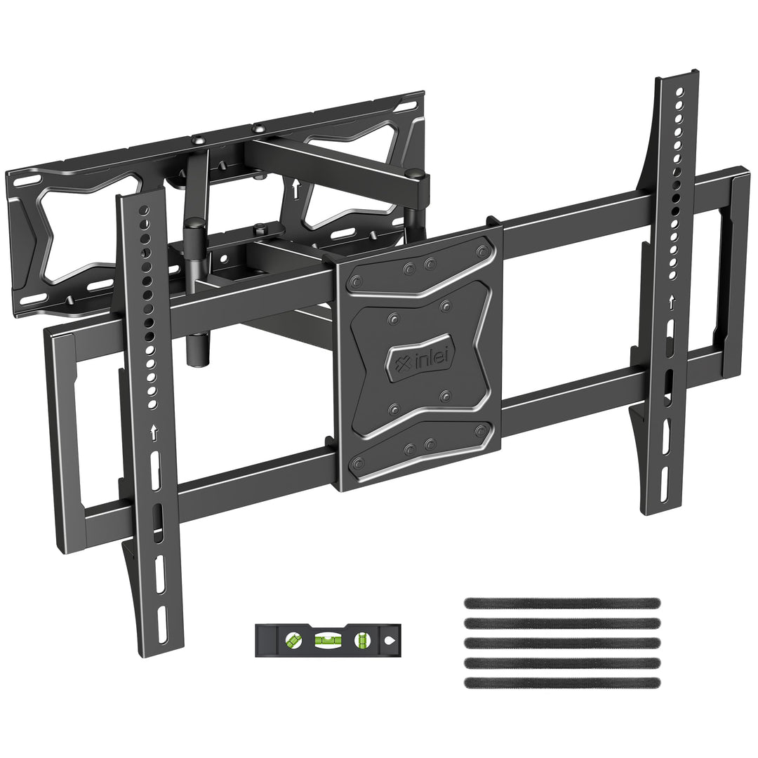 XINLEI Ultraflache TV-Wandhalterung für die meisten 37-86 Zoll Flachbild-/Curved-TVs bis 60 kg, Schw