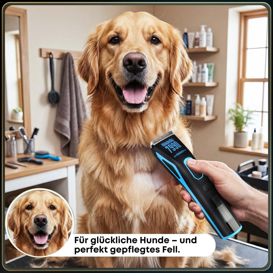 Hundeschermaschine Profi für Hunde & Katzen – FURLO Akkubella 7990 Tierhaarschneidemaschine für dich