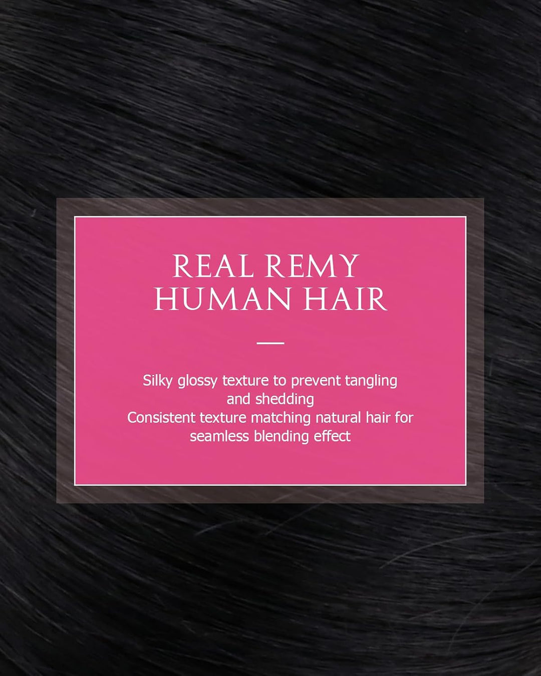 Hetto Microring Extensions Echthaar Schwarz 55CM Haarverlängerung Micro Loop Extensions Remy Extensi