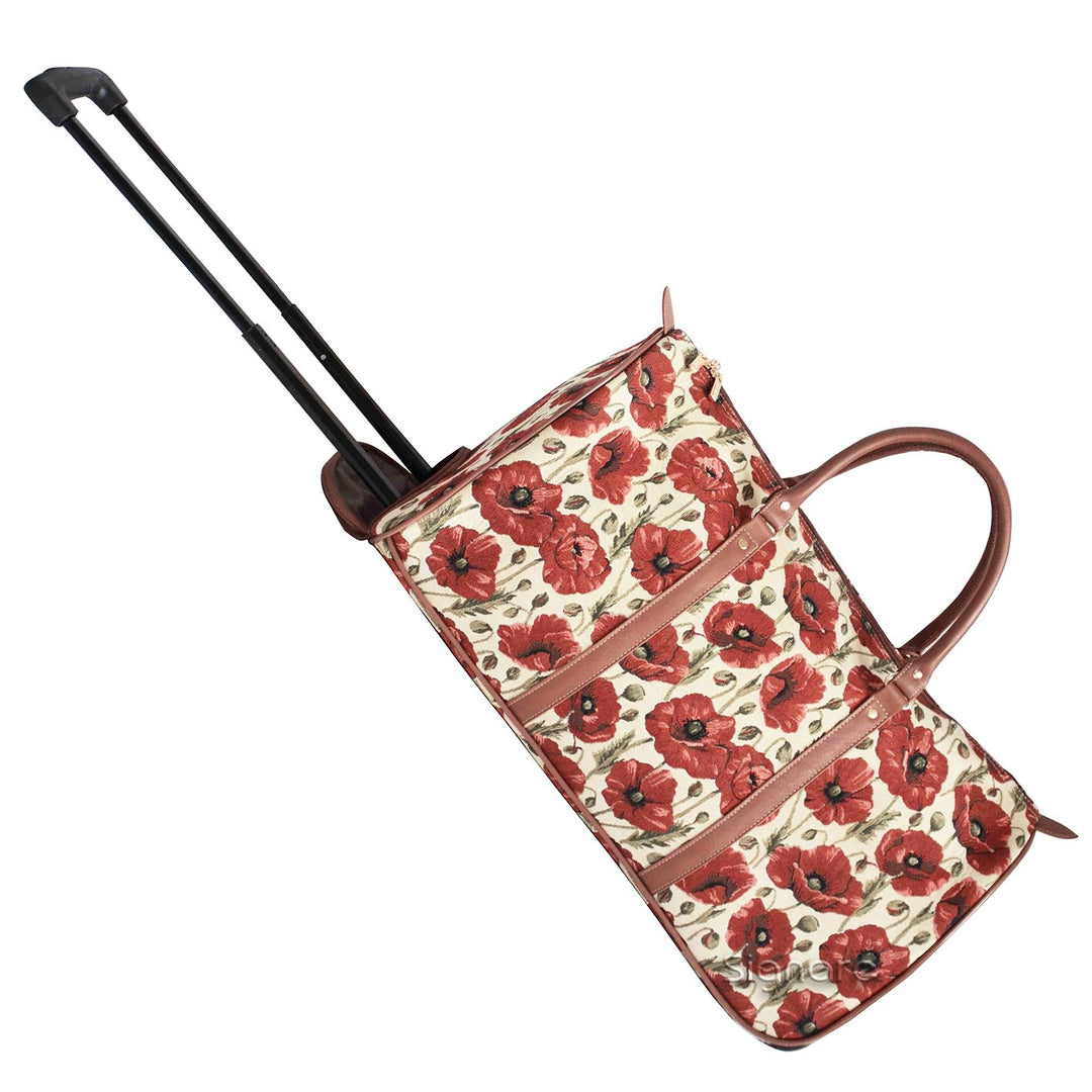 Signare Tapisserie Reisetasche mit Rollen, Trolley-Reisetasche, Sporttasche mit Rollen, Rollenreiset