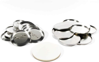 Buttonrohlinge 59mm (100 Stück) für Badgematic Buttonmaschine mit Sicherheitsnadel, 100
