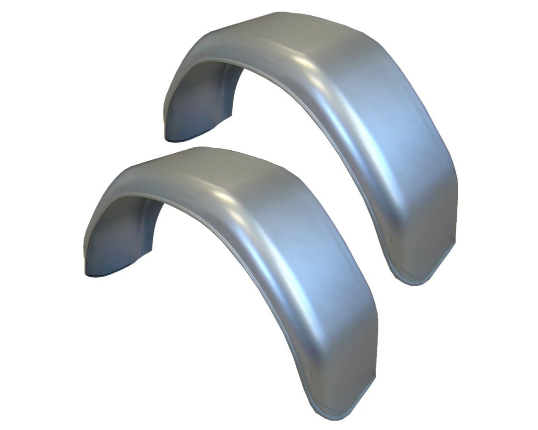 HGW Paar Kotflügel Stahlblech verzinkt für Pkw-Anhänger, einachsig – 200 mm Breite, 680 mm Spannweit