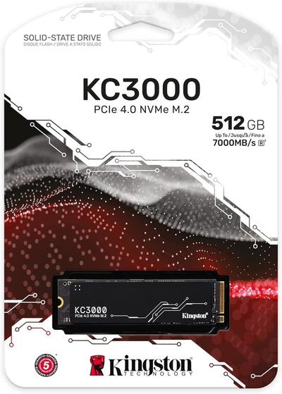 Kingston KC3000 PCIe 4.0 NVMe M.2 SSD - Hochleistungsspeicher für Desktop- und Laptop-PCs -SKC3000S/