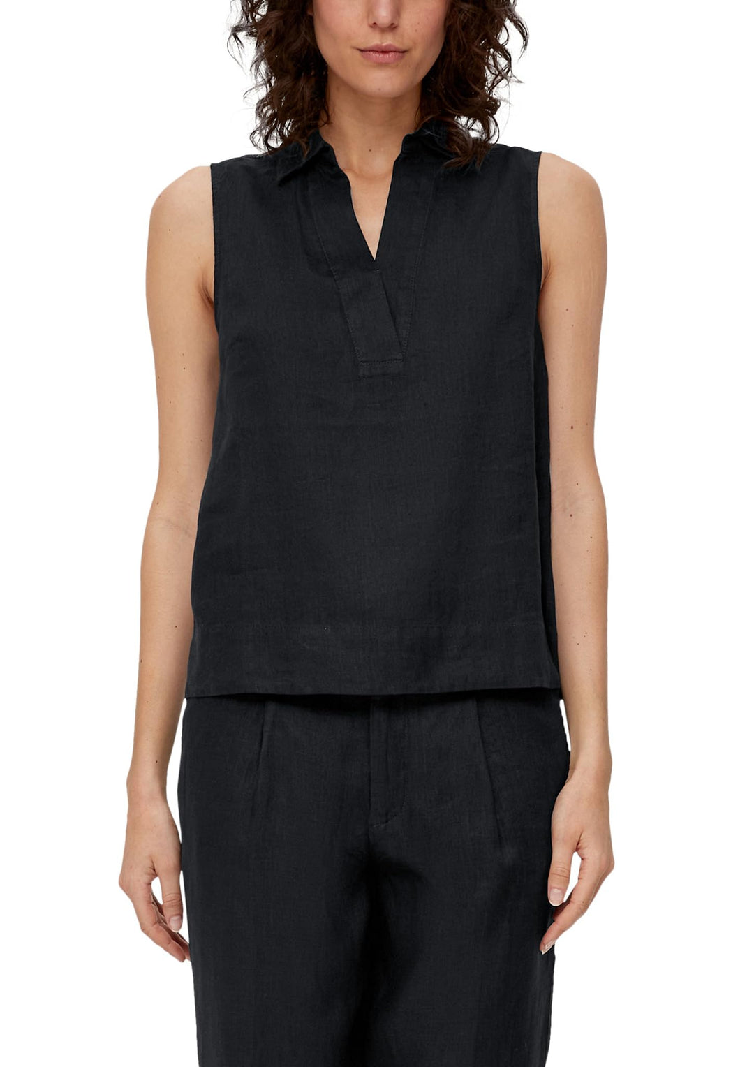 s.Oliver Damen 2131840 Bluse ärmellos 34 Schwarz 9999, 34 Schwarz 9999