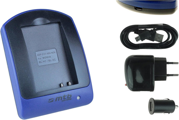 2 Akkus + Ladegerät (Netz+Kfz+USB) für Contour+2, Contour+, ContourHD 1080P.. / Toshiba Camileo.. /