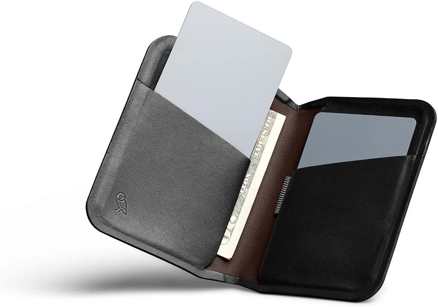 Bellroy Apex Slim Sleeve (Schlanke Faltbare Leder-Brieftasche mit RFID-Schutz) - Raven, Raven