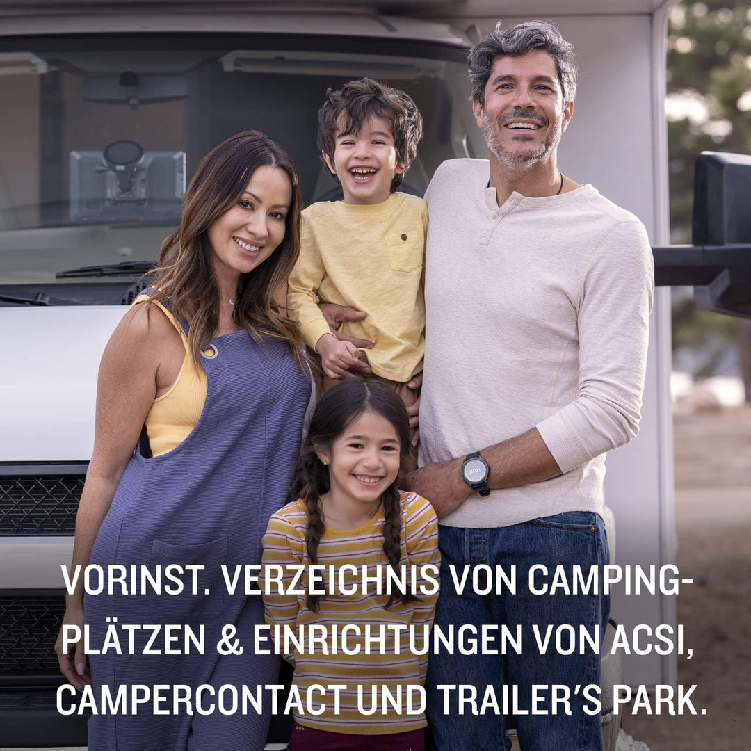 Garmin Camper - Navigationsgerät mit 7“ (17,8 cm) Display für Wohnmobile/Wohnwagen, vorinstallierten