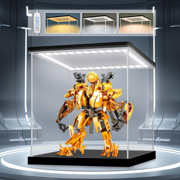 Acryl Vitrine / Schaukasten / Display Case für Figuren, Modellautos | mit LED Beleuchtung, Selbstmon