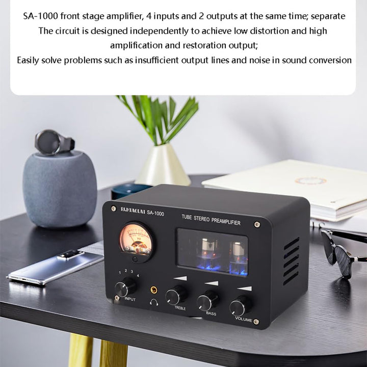 Röhrenverstärker Audiophiler, Verlustfreier Audio-Umschalter, 4-Kanal-Eingang, 2-Kanal-Ausgang, HiFi