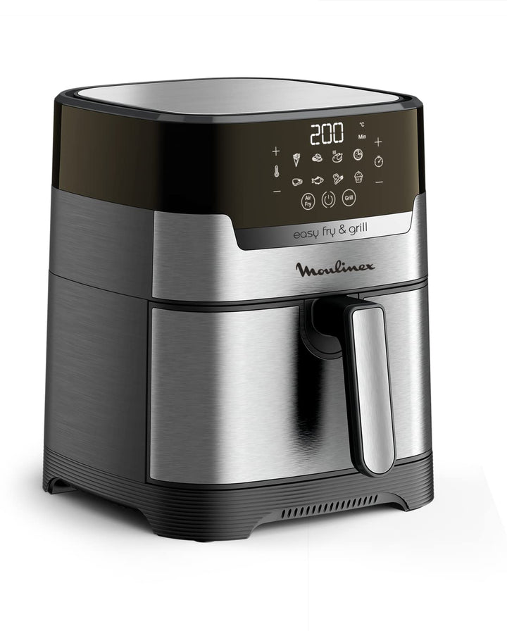 Moulinex Easy Fry & Grill 4,2 L EZ505D Luftfritteuse ohne Öl 2 in 1 zum Braten oder Grillen, Digital