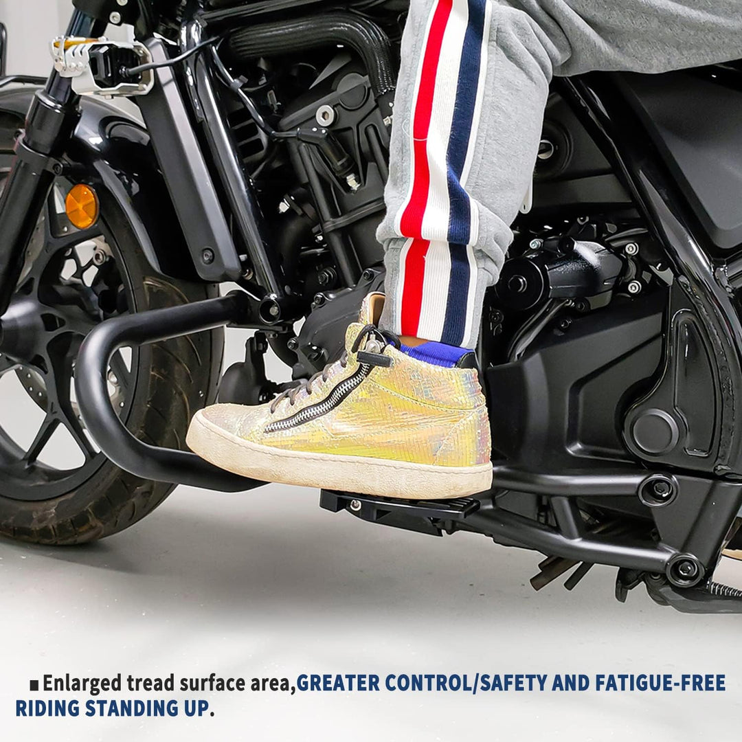 Motorrad CMX1100 CM1100 Breite Fussrasten Pedal 21-23, Aluminium Fussstütze Fussrastenverlängerung V